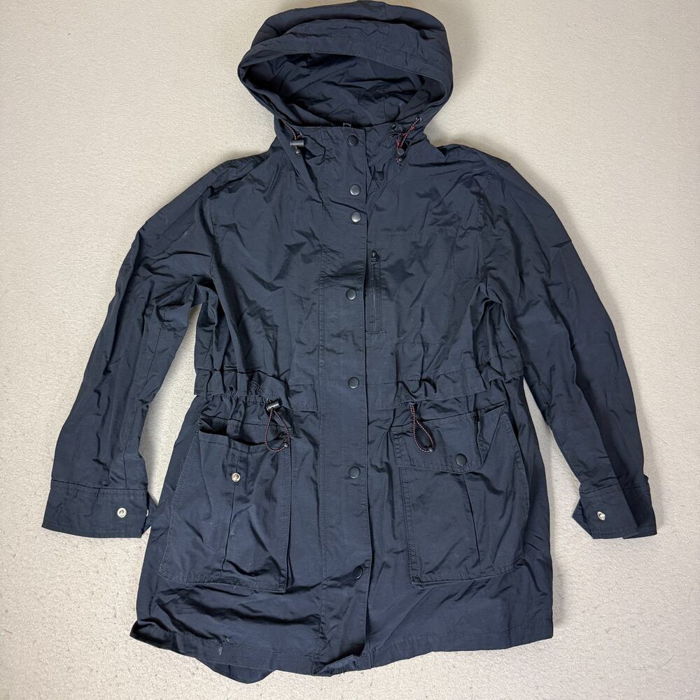J.Crew Women’s Navy Hooded Utility Field Jacket Petite Medium MP